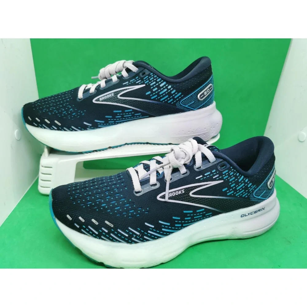 Brooks Glycerin Women's Shoes - Dark Blue and Teal - Picture 2 of 16